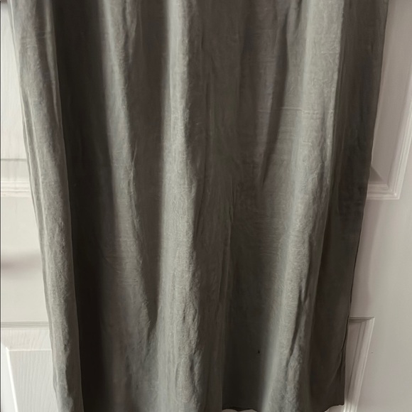 James Perse Gray Ruched V-Neck Sundress - Picture 11 of 12